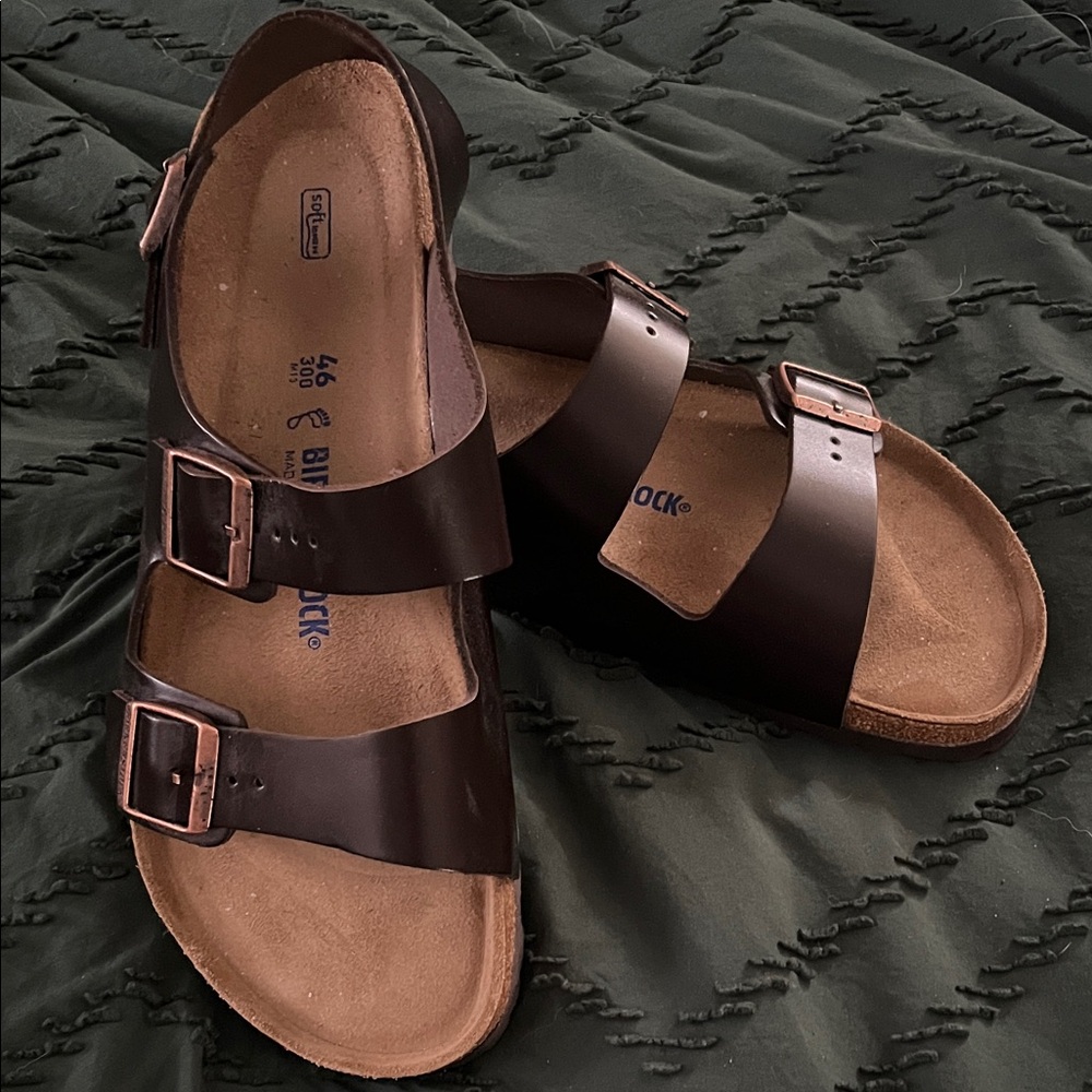 Birkenstock Milano Dark Brown oiled leather Men's Sandals